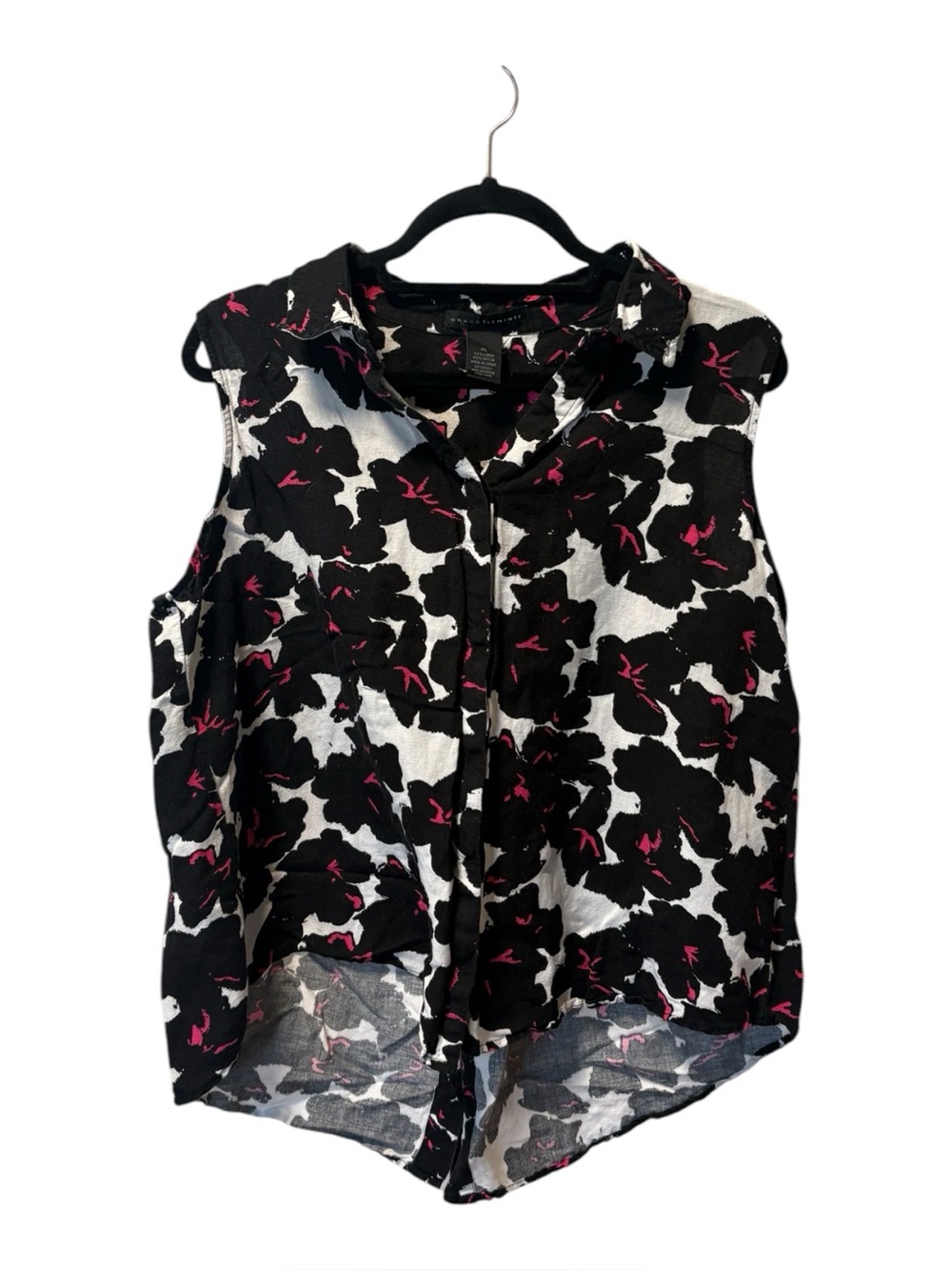 Grace Elements Sleeveless Floral Print top
